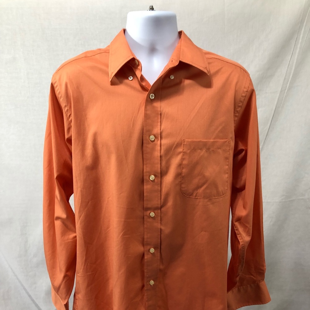 Chaps Button Down Orange 16-16 Wrinkle Free